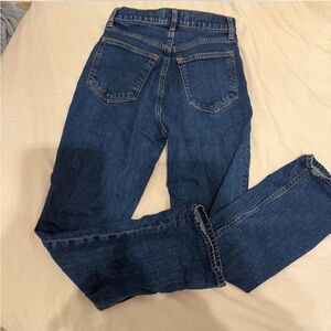 Abercrombie & Fitch Dark Blue Straight Leg Jeans